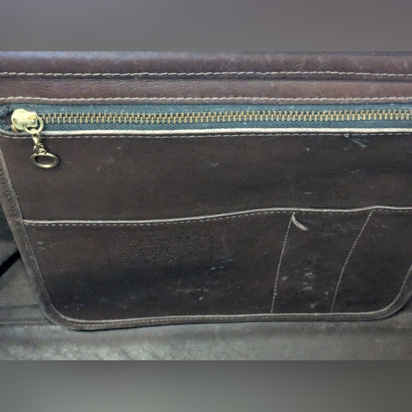 Vintage Coach Brown Leather Tote Bag - Picture 10 of 16